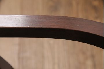 ドクターチェアをリペア&カスタム!座面・背もたれの生地を張り替え。フレーム部分は1トーン落ち着いた色味に着色し仕上げ。(アームチェア、椅子)