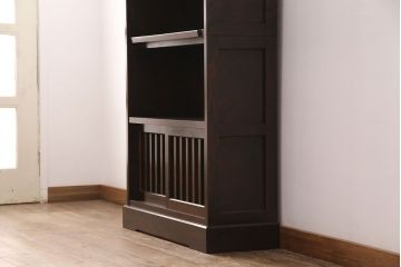 北海道民芸家具の本棚をリペア&カスタム!棚板、棚受け金具を1枚分追加。(収納棚、キャビネット)