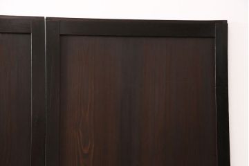明治期の板戸4枚をリペア&カスタム!それぞれ設置場所に合わせてリサイズ。平型戸車、引き手を取り付け。(引き戸、建具)