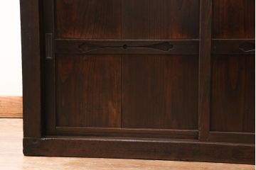 明治大正期の階段箪笥の見た目を変えずに綺麗にリペア!欠損した金具、棚板、引き出しを取り付け。(時代箪笥、収納棚)