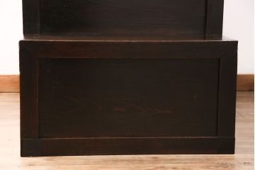 明治大正期の階段箪笥の見た目を変えずに綺麗にリペア!欠損した金具、棚板、引き出しを取り付け。(時代箪笥、収納棚)