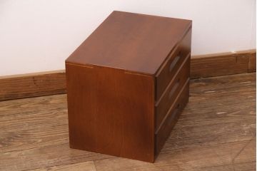 北海道民芸家具の収納棚をリペア&カスタム!台輪を新たに製作。現状に近しい色味に着色し仕上げ。(サイドボード、キャビネット、ブックケース、本箱)