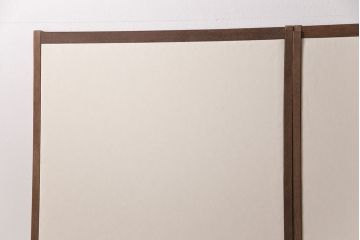 ふすま4枚にリペア&カスタム!お客様ご支給の雲肌麻紙、鳥の子紙で張り替え。桟は現状に近しい色味に着色し仕上げ。(引き戸、建具、襖)