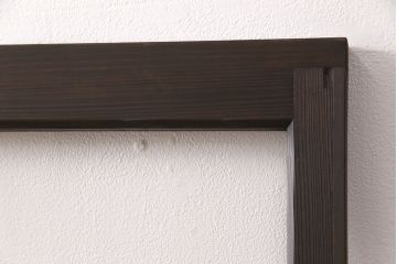 木製ドアをリペア&カスタム!ガラスをクリアガラスに入れ替え。蝶番を取り付け、濃い茶色で着色し仕上げ。(ガラスドア、ガラス扉、建具)