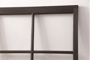 木製ドアをリペア&カスタム!ガラスをクリアガラスに入れ替え。蝶番を取り付け、濃い茶色で着色し仕上げ。(ガラスドア、ガラス扉、建具)