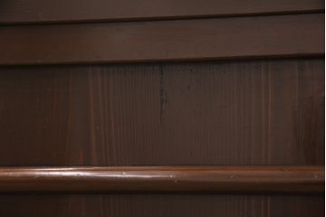 明治期の収納箪笥サイドボードをリペア&カスタム!当店オーダー商品を参考に左右分割式・可動式の棚板を設置。現状に近しい色味に着色し仕上げ。(水屋箪笥、食器棚、収納棚、戸棚、キャビネット、サイドボード)