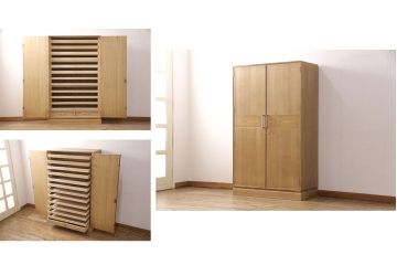加茂総桐箪笥をリペア&カスタム!取っ手金具を交換。木地色仕上げ。(総桐たんす、総桐箪笥、整理箪笥、和タンス、衣装箪笥、着物箪笥)