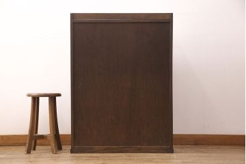 ライティングビューローをリペア&カスタム!作業台の生地を張り替え、現状に色味を活かして仕上げ。(簿記机、ワークデスク)