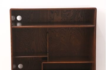 茶箪笥をリペア&カスタム!指定の棚板を取り外し、穴開け加工。蜜蝋ワックス仕上げ。(飾り棚、収納棚、戸棚)