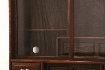 茶箪笥をリペア&カスタム!指定の棚板を取り外し、穴開け加工。蜜蝋ワックス仕上げ。(飾り棚、収納棚、戸棚)