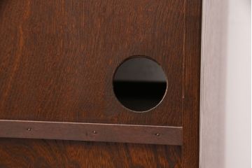 茶箪笥をリペア&カスタム!指定の棚板を取り外し、穴開け加工。蜜蝋ワックス仕上げ。(飾り棚、収納棚、戸棚)