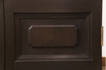 明治大正期のドアをリペア&カスタム!設置場所に合わせてリサイズ。クリアガラスからモールガラスへ変更。現状の色味そのままで仕上げ。(木製扉、建具)