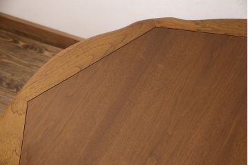 DREXEL HERITAGEのダイニングテーブルをリペア&カスタム!脚をカットし、ご希望の高さにリサイズ。現状の色味に合わせて仕上げ。(エクステンションテーブル、4人掛け、6人掛け、食卓)