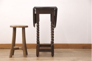 イギリスアンティークのバタフライテーブルをリペア&カスタム!脚をカットし、ご希望の高さにリサイズ。(エクステンションテーブル、ダイニングテーブル)