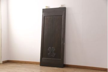 明治大正期の蔵戸をリペア&カスタム!設置場所に合わせてリサイズ。上吊り式ソフトクローズ戸枠を作成し、現状に近しい色味に着色し仕上げ。(引き戸、玄関戸、建具)