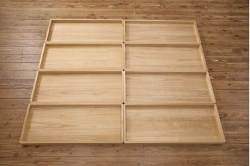 加茂総桐箪笥の見た目を変えずに綺麗にリペア!木地色仕上げ。(桐たんす、和タンス、衣装箪笥、着物箪笥、整理箪笥)