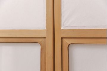 雪見障子戸4枚をリペア&カスタム!高さと幅をリサイズし、障子はプラスチック障子紙に張り替え。(摺り上げ障子戸、引き戸、擦り上げ障子戸、擦上障子戸、建具)
