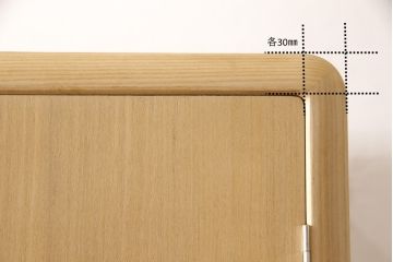 加茂桐箪笥の見た目を変えずに綺麗にリペア!開き戸の取っ手と鍵にメッキ掛けをし、鍵を使用可能に。木地色仕上げ。(大丸、桐たんす、着物箪笥、衣装タンス、和箪笥)