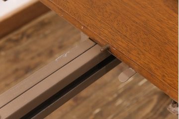 REXEL HERITAGEのダイニングテーブルをリペア&カスタム!高品質リペアを施し、上下部の突起を削り太さを統一。脚をカットし高さを調整。(エクステンションテーブル、4人掛け、6人掛け)