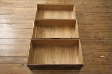 時代箪笥の見た目を変えずに綺麗にリペア!天板を張り替え、テレビ台として使えるよう補強。(和たんす、収納タンス、引き出し、チェスト)