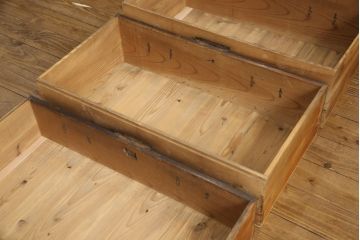 時代箪笥の見た目を変えずに綺麗にリペア!天板を張り替え、テレビ台として使えるよう補強。(和たんす、収納タンス、引き出し、チェスト)