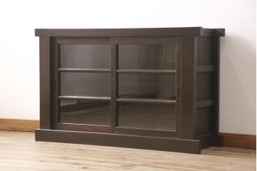アンティーク水屋箪笥をリペア&カスタム!棚板と棚受けを追加し取っ手を交換。天板を内側から補強。(サイドボード、サイドキャビネット、収納棚)