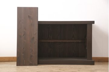 アンティーク水屋箪笥をリペア&カスタム!棚板と棚受けを追加し取っ手を交換。天板を内側から補強。(サイドボード、サイドキャビネット、収納棚)