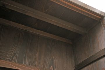 アンティーク水屋箪笥をリペア&カスタム!棚板と棚受けを追加し取っ手を交換。天板を内側から補強。(サイドボード、サイドキャビネット、収納棚)