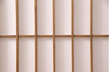 障子戸2枚セットをリペア&カスタム!高さと幅をリサイズし、親子扉のような仕様に。障子はプラスチック障子に張り替え。(引き戸)