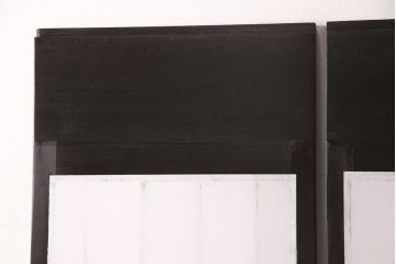 障子戸2枚セットをリペア&カスタム!高さと幅をリサイズし、親子扉のような仕様に。障子はプラスチック障子に張り替え。(引き戸)