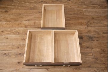 加茂桐箪笥をリペア&カスタム!高品質リペアを施し、落ち着いた茶色に着色。(総桐たんす、和タンス、衣装箪笥、着物箪笥)