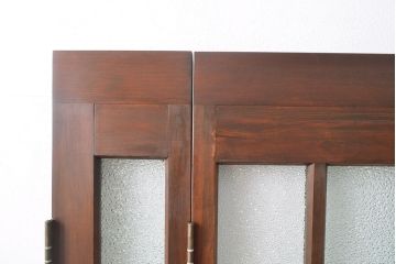 両開き扉をリペア&カスタム!リサイズし、蝶番を取り付け。三方枠を製作。(建具、ガラス扉)