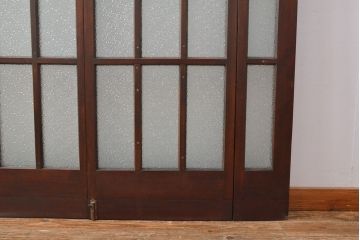 両開き扉をリペア&カスタム!リサイズし、蝶番を取り付け。三方枠を製作。(建具、ガラス扉)