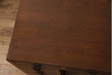 アンティーク両袖机の見た目を変えずに綺麗にリペア!(パートナーデスク、ワークデスク、オフィスデスク)