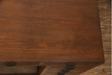 アンティーク両袖机の見た目を変えずに綺麗にリペア!(パートナーデスク、ワークデスク、オフィスデスク)