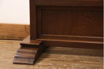 衝立をリペア&カスタム!破損していたガラスを新品のすりガラスに交換し、本体を着色・ワックスで仕上げ。(つい立て、建具、パーテーション)