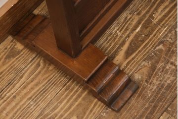 衝立をリペア&カスタム!破損していたガラスを新品のすりガラスに交換し、本体を着色・ワックスで仕上げ。(つい立て、建具、パーテーション)