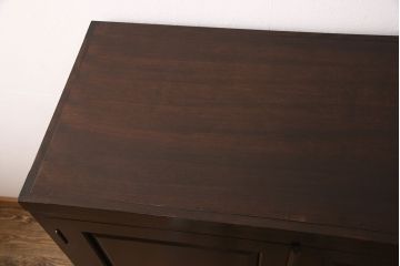 松本民芸家具の着物箪笥をリペア&カスタム!新たに台輪を取り付け、本体に合わせて着色し仕上げ。(和タンス、戸棚、収納棚、着物箪笥)