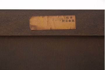 松本民芸家具の着物箪笥をリペア&カスタム!新たに台輪を取り付け、本体に合わせて着色し仕上げ。(和タンス、戸棚、収納棚、着物箪笥)