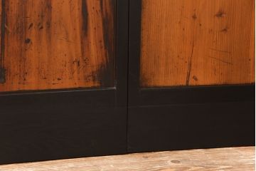 障子戸2枚をリペア&カスタム!ガラスを市松模様ガラスに、障子をプラスチック障子に交換。引き手と戸車を取り付け。(引き戸、ガラス帯戸)