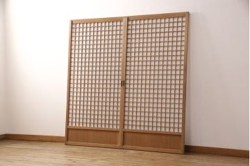 障子戸2枚をリペア&カスタム!引き手を取り付け、障子をプラスチック障子に交換。(引き戸、建具)