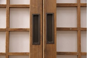障子戸2枚をリペア&カスタム!引き手を取り付け、障子をプラスチック障子に交換。(引き戸、建具)