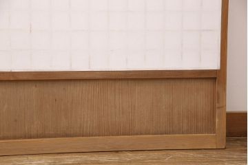 障子戸2枚をリペア&カスタム!引き手を取り付け、障子をプラスチック障子に交換。(引き戸、建具)
