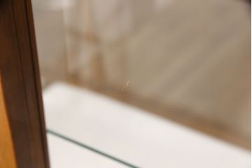 ガラスケースの見た目を変えずに綺麗にリペア!(陳列棚、Rガラスケース)