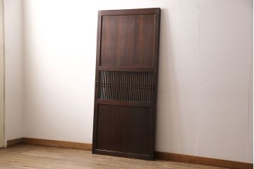 格子帯戸をリペア&カスタム!幅を小さくリサイズ。(引き戸、建具)