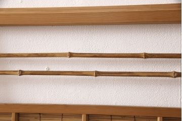 アンティーク御簾戸4枚セットをリペア&カスタム!高さをリサイズし、既存の鴨井・敷居で使えるよう加工。(建具、簀戸、夏障子)