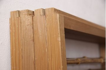 アンティーク御簾戸4枚セットをリペア&カスタム!高さをリサイズし、既存の鴨井・敷居で使えるよう加工。(建具、簀戸、夏障子)