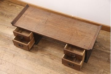 アンティーク文机の見た目を変えずに綺麗にリペア!(ローテーブル、座机)