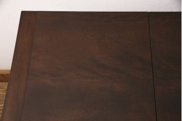 松本民芸家具の折り畳み天板付き脇机をリペア&カスタム!天板をカットしコンパクトに。(片袖机、ワークデスク)