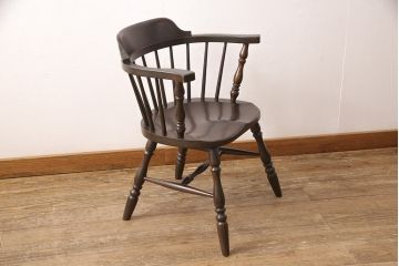 松本民芸家具のキャプテンチェアの見た目を変えずに綺麗にリペア!(アームチェア、椅子、イス)